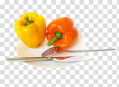 fruit , bell peppers on plate transparent background PNG clipart