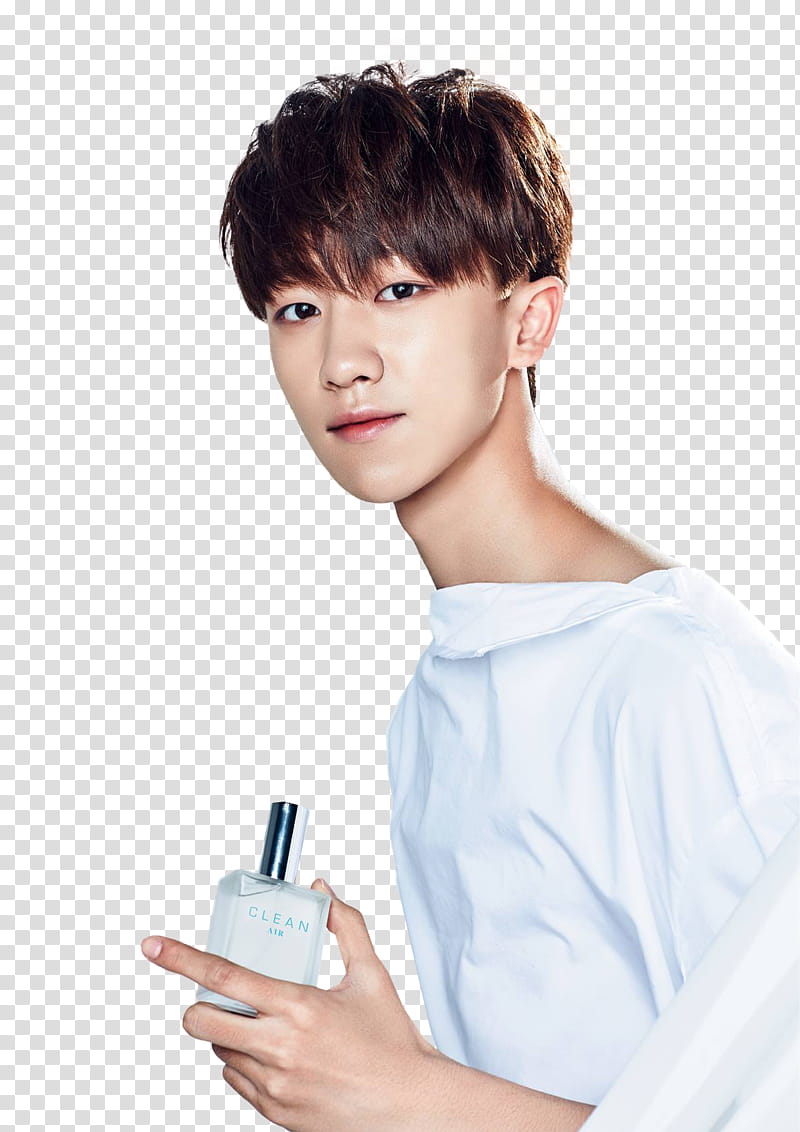 SEVENTEEN , man holding Clean perfume bottle transparent background PNG clipart
