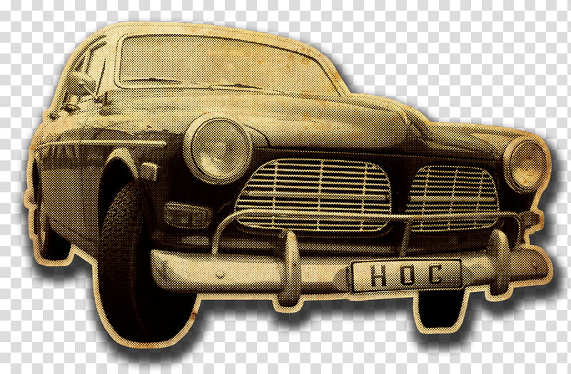 Vintage, grayscale of car transparent background PNG clipart