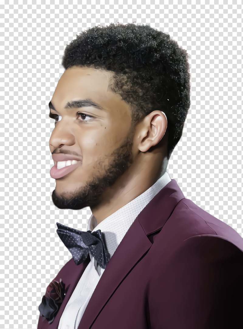 Karl Anthony Towns basketball player, Afro, Microphone, Jheri Curl, Jheri Redding, Hair, Facial Hair, Hairstyle transparent background PNG clipart