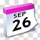WinXP ICal, September  calendar art transparent background PNG clipart