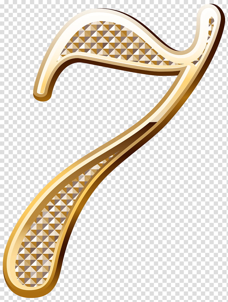 Royal Numbers Gold transparent background PNG clipart