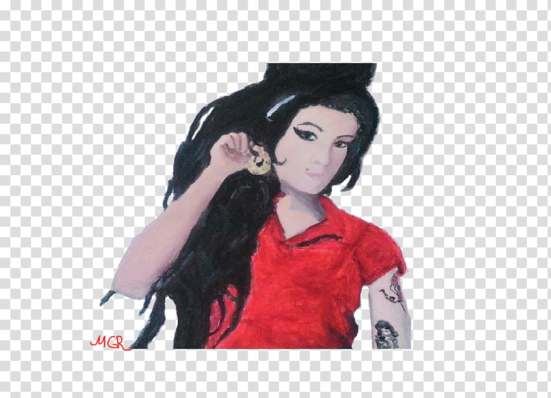 Amy Winehouse Potrait transparent background PNG clipart