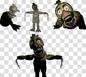 Withered Chica - Five Nights At Freddy's 1 Chica, HD Png