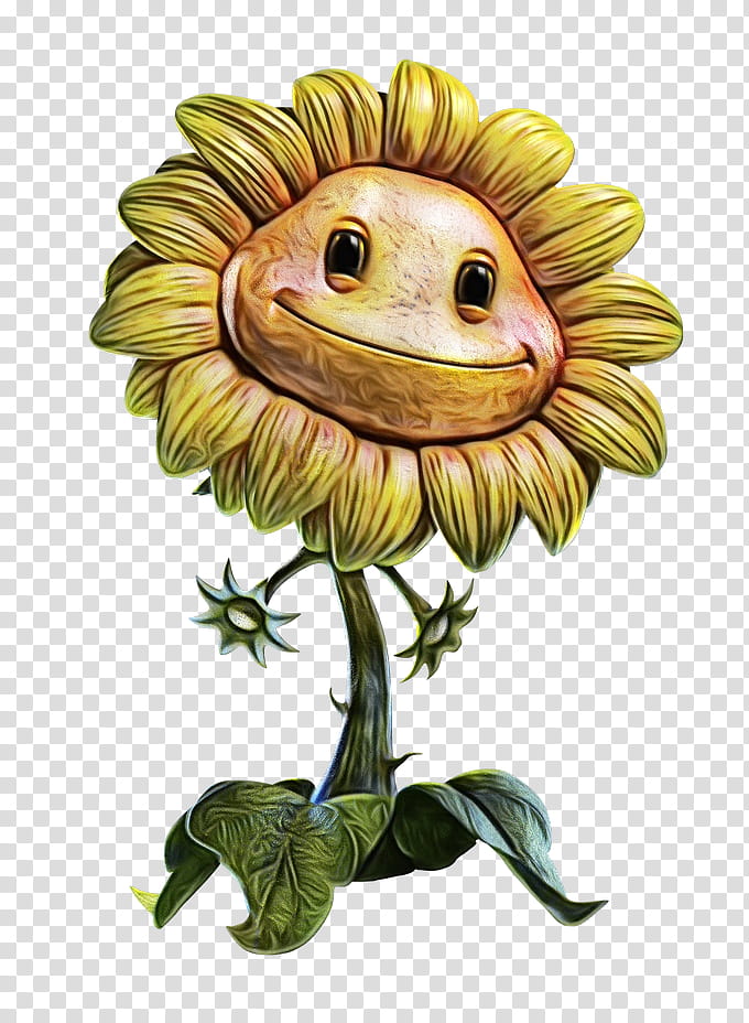 Plants VS. Zombies sunflower illustration, Plants vs. Zombies 2: It's About  Time Plants vs. Zombies Heroes Plants vs. Zombies: Garden Warfare 2, Plants  vs Zombies, food, sunflower, smiley png