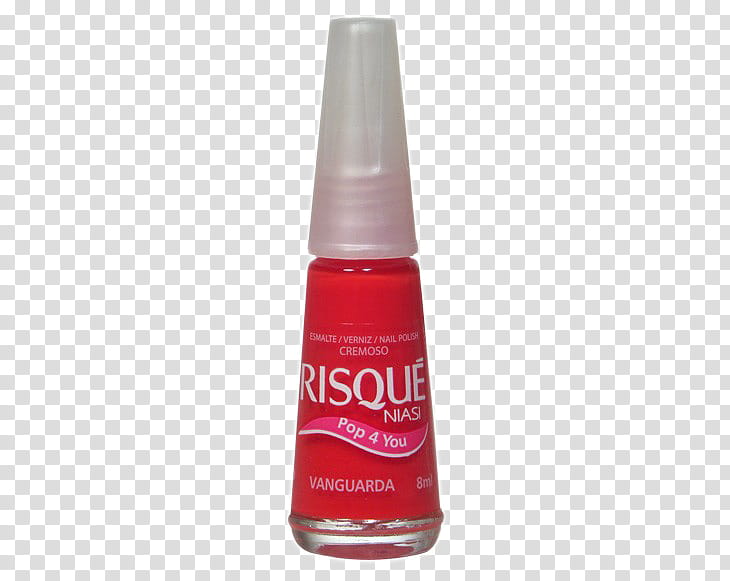 Nail Polish, red Risque nail polish bottle transparent background PNG clipart