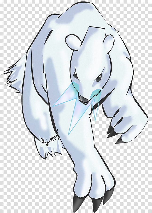 Beartic, white polar bear illustration transparent background PNG clipart