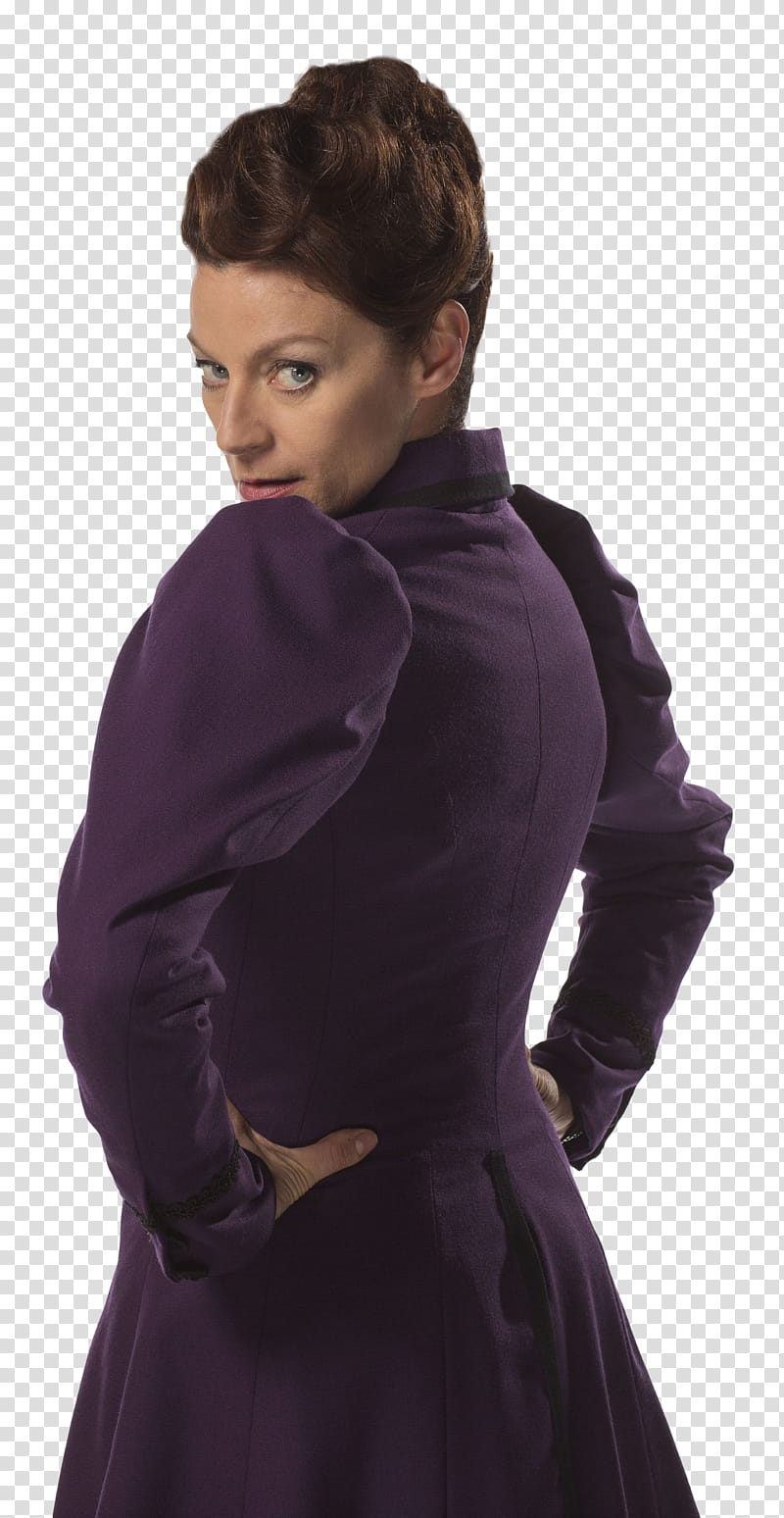 Doctor Who Season , woman in purple long-sleeved dress posing for transparent background PNG clipart