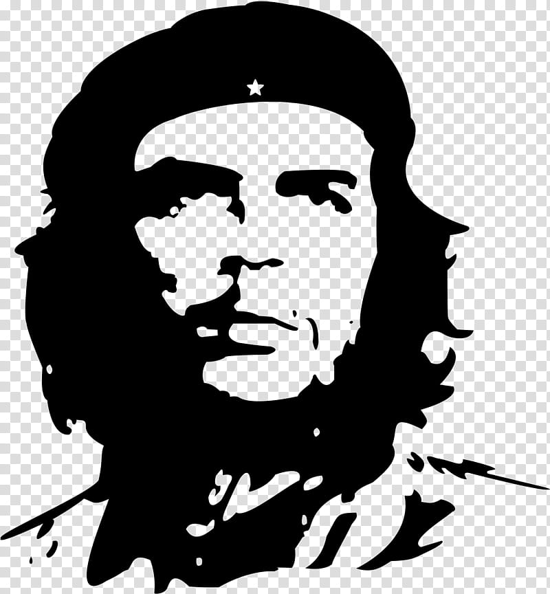 Face, Che Guevara, Cuban Revolution, Revolutionary, Drawing, Head, Cheek, Stencil transparent background PNG clipart