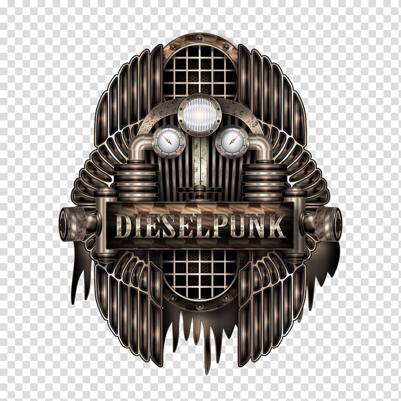 Dieselpunk Label real dirty, brown diesel punk transparent background PNG clipart