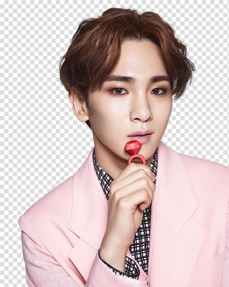 SHINee KEY P, man holding red ring transparent background PNG clipart