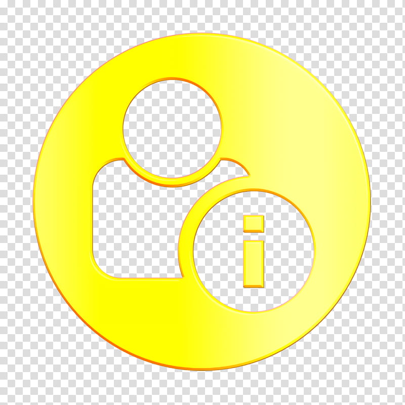 info icon information icon interface icon, User Icon, Yellow, Circle, Symbol, Sign, Logo, Number transparent background PNG clipart
