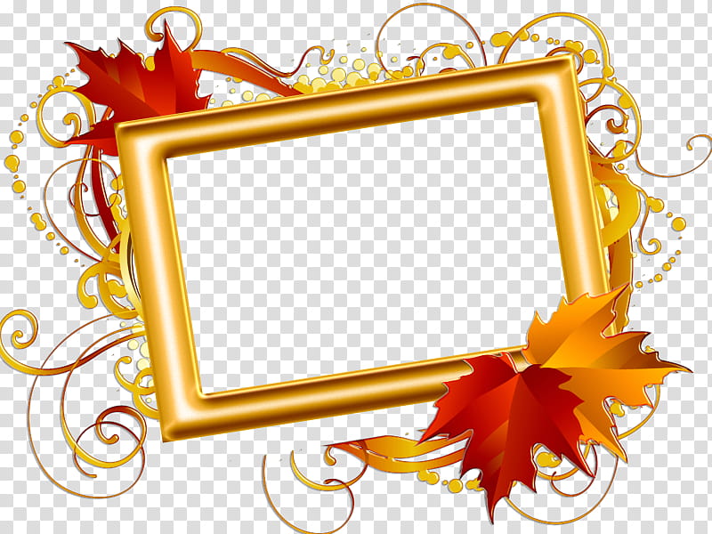 Background Yellow Autumn Frame, BORDERS AND FRAMES, Decorative Borders, Frames, Rectangle transparent background PNG clipart