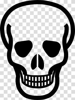 Skull head sketch print hand drawn icon Royalty Free Vector