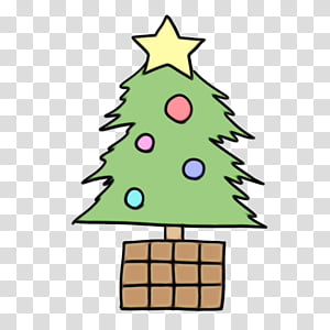 Christmas tree, Watercolor, Paint, Wet Ink, Oregon Pine, Colorado Spruce, Christmas Decoration, Conifer transparent background PNG clipart thumbnail