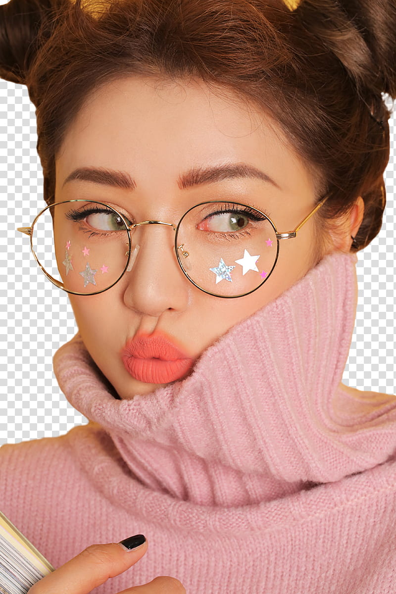 Park Sora Model STYLENANDA, women's pink turtle neck top transparent background PNG clipart