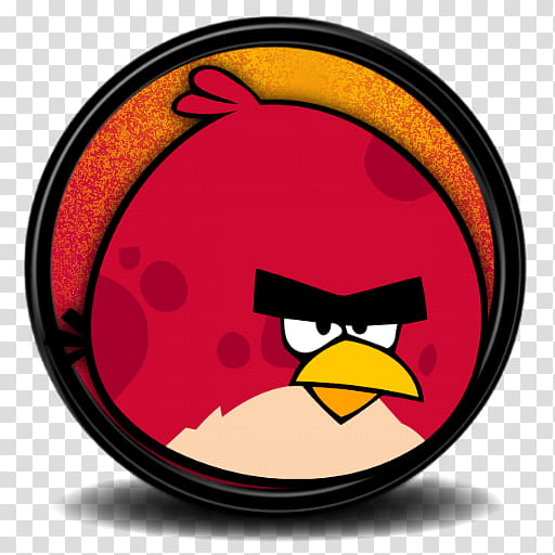 Big Red Bird transparent background PNG clipart