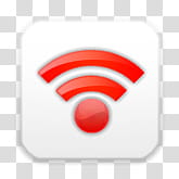 red WiFi transparent background PNG clipart