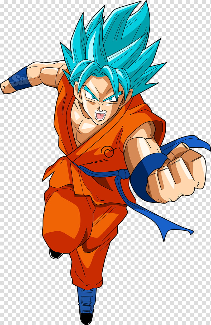 Goku SSGSS Power  transparent background PNG clipart