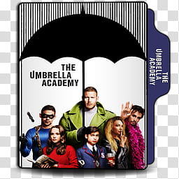 The Umbrella Academy NF series  folder icon, The Umbrella Academy.v_x transparent background PNG clipart