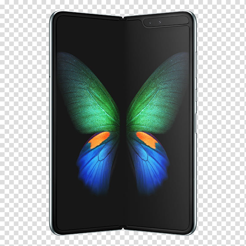 Samsung Galaxy Fold Foldable smartphone Samsung Galaxy S10, Huawei Mate X, Mobile Phones, Butterfly, Technology, Insect, Moths And Butterflies, Ipad transparent background PNG clipart