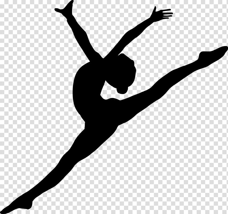 Modern, Dance, Silhouette, Ballet, Free Dance, Ballet Dancer, Modern Dance, Athletic Dance Move transparent background PNG clipart