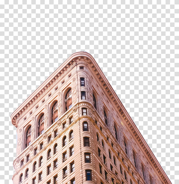 Romanesque, bottom view of white building transparent background PNG clipart