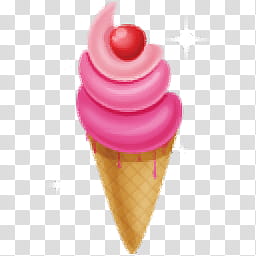 cone of ice cream icon transparent background PNG clipart