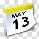 WinXP ICal, May  calendar art transparent background PNG clipart