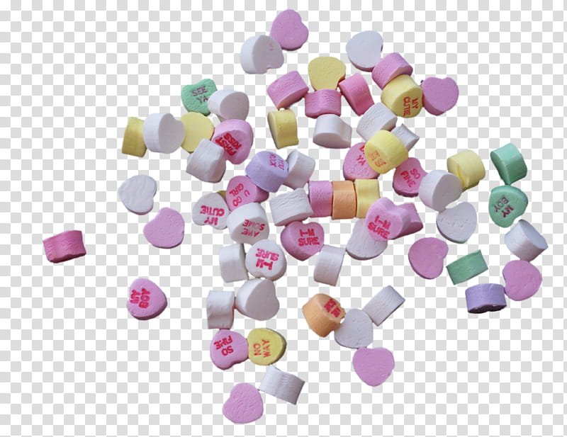 Candy Hearts s, heart marshmallow lot art transparent background PNG clipart