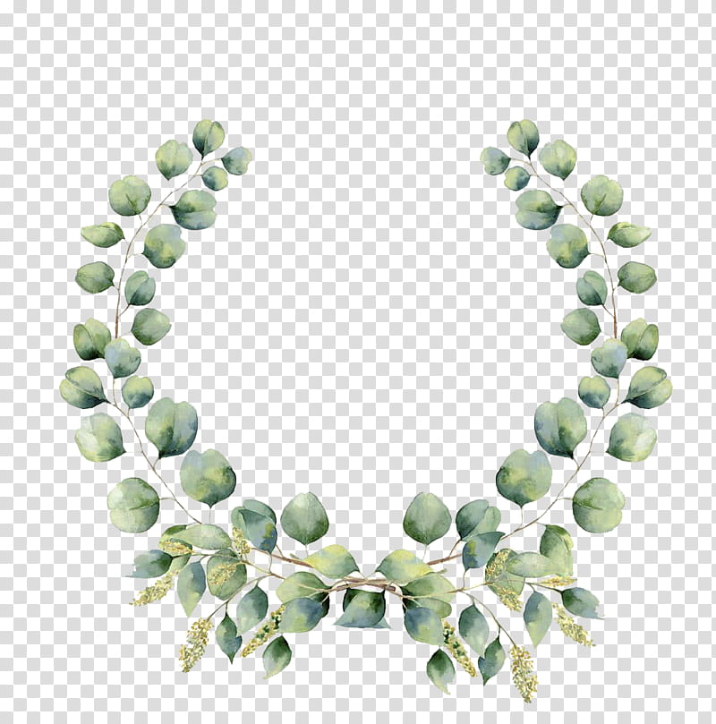 , green wreath transparent background PNG clipart
