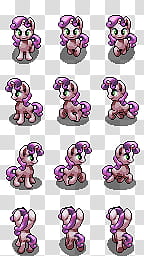 Sweetie Belle (No CM) Trotting Character Sprite transparent background PNG clipart