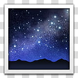emojis, silhouette of mountain under starry sky transparent background PNG clipart