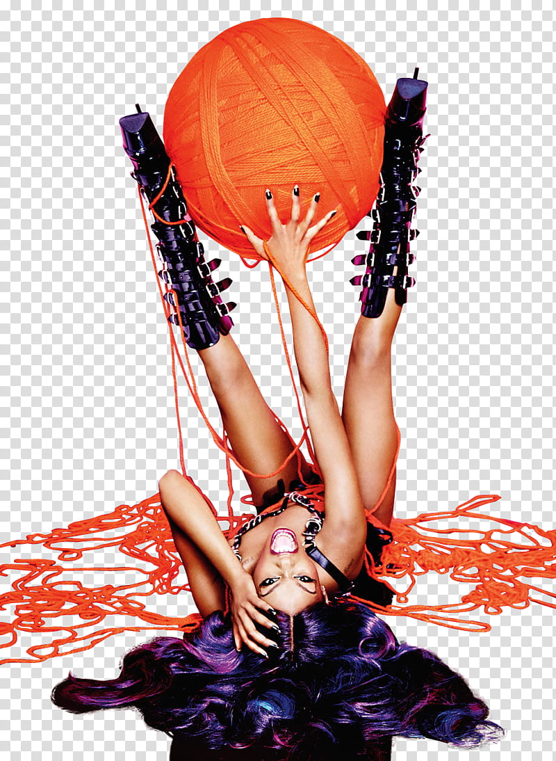 Azealia Banks, woman carrying yarn ball illustration transparent background PNG clipart