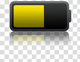Theme Blue Touch pour iPhone, yellow battery bar illustration transparent background PNG clipart