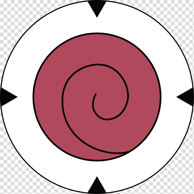Uzumaki Clan Symbol, round red and black illustration transparent background PNG clipart