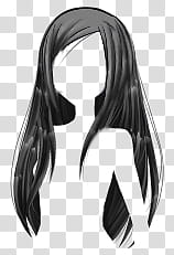 Bases Y Ropa de Sucrette Actualizado, black long hair transparent background PNG clipart