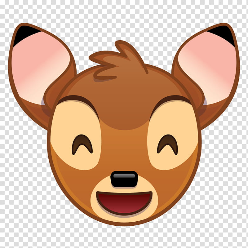 brown deer head emoji transparent background PNG clipart