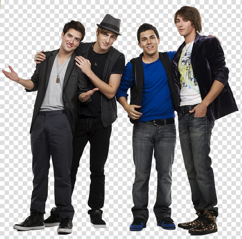 big time rush, four men having a group transparent background PNG clipart