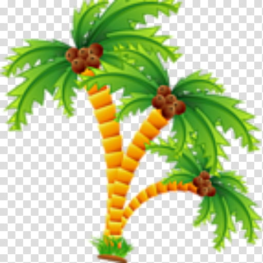 Coconut Leaf Drawing, Cartoon, Film, Island, Desert Island, Tree, Plant, Palm Tree transparent background PNG clipart
