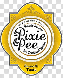 Poison Treats s, Pixie Pee logo transparent background PNG clipart