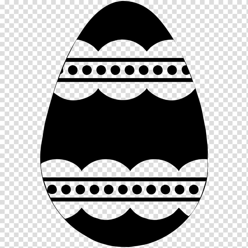 black and white egg decor transparent background PNG clipart
