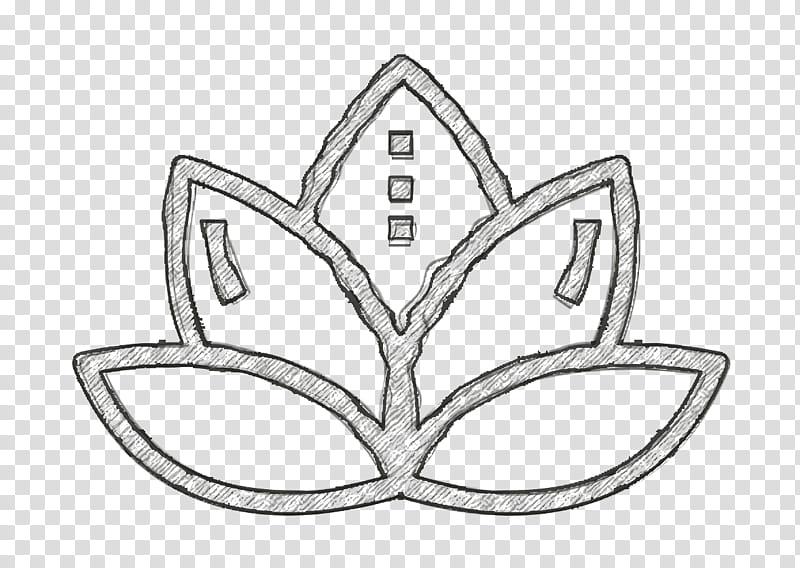 Flower icon Massage and Spa icon Lotus flower icon, Line Art, Coloring Book, Symmetry, Drawing, Symbol transparent background PNG clipart