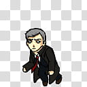 BBC Sherlock Lestrade Shimeji, black and brown circuit board transparent background PNG clipart