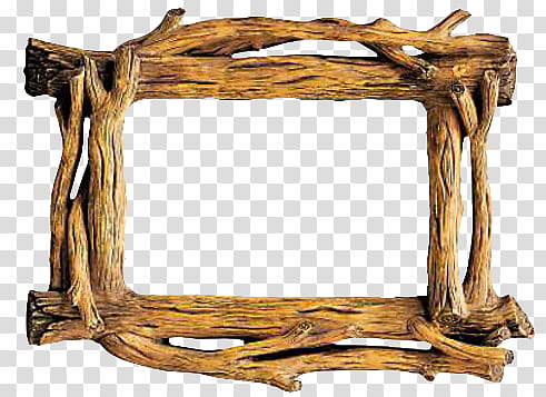 Rustic Wood Frames s, brown wooden frame illustration transparent background PNG clipart