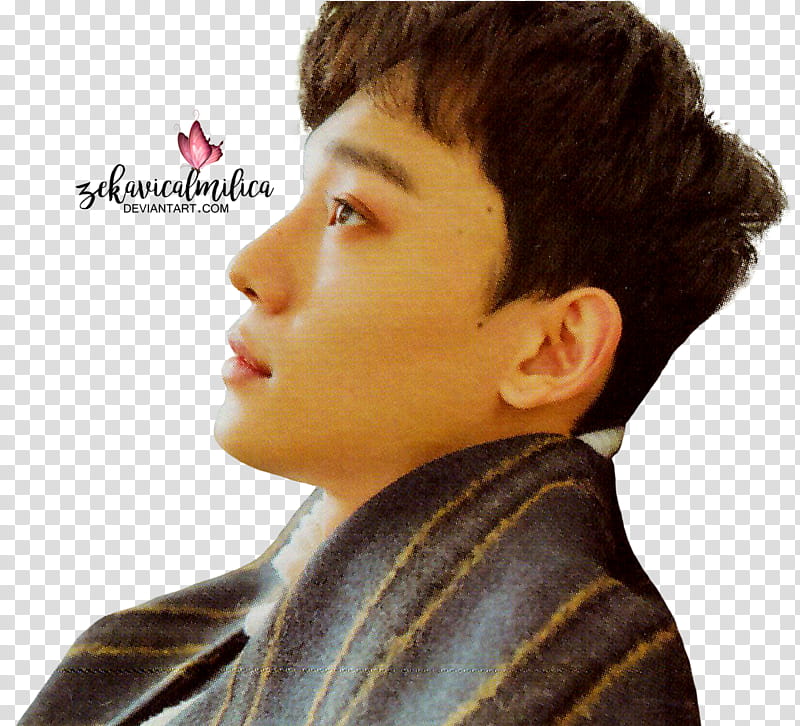 EXO Chen Universe, man posing side view transparent background PNG clipart