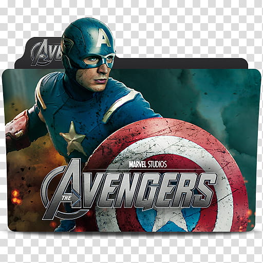 MARVEL Cinematic Universe Folder Icons Phase One, theavengers-captainamerica, Marvel Captain America-themed folder transparent background PNG clipart