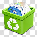 DSQUARED BINS, dsquared_trash_green_full icon transparent background PNG clipart