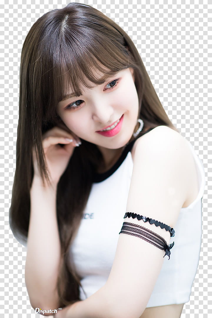 Seulgi Red Velvet NAVER, woman in white crop top transparent background PNG clipart