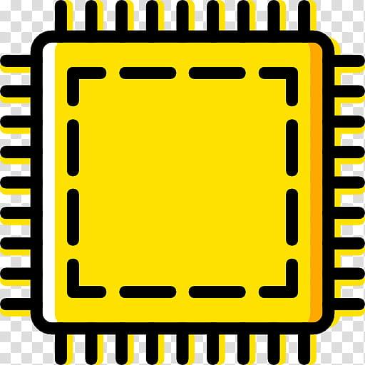 Central Processing Unit Yellow, Computer Hardware, Microprocessor, Electronic Circuit, Printed Circuit Boards, Text, Line, Area transparent background PNG clipart